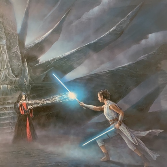 Star Wars Rey’s Awakening Curved Acrylic Print Thomas Kinkade - Picture 7 of 7